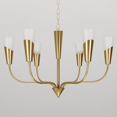 Подвесная люстра Eurosvet Rhyton 60167/6 латунь Подвесная люстра Eurosvet Rhyton 60167/6 латунь