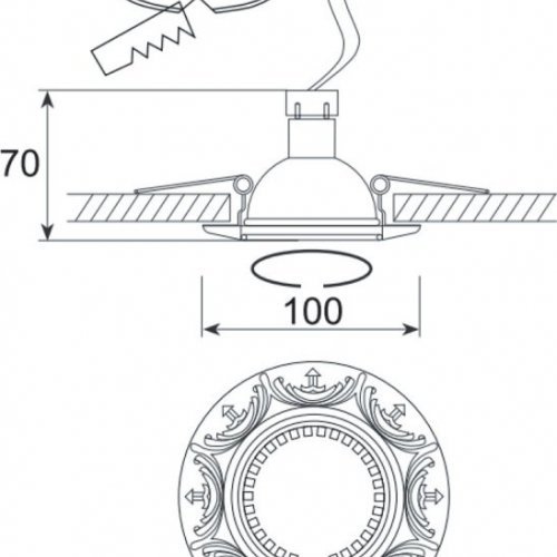 Точечный светильник Donolux N1555 N1553-Chrome