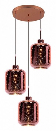 Подвесная люстра Lumina Deco Alacosmo LDP 6811-3 RD R.GD