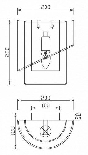 Настенный светильник Freya Earth FR5171WL-01BS