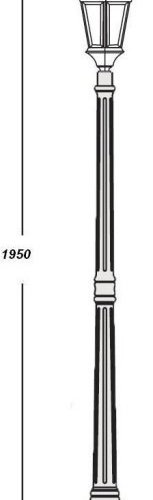 Наземный фонарь Oasis Light ASTORIA 2 91408L Gw