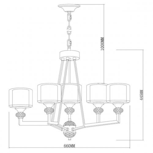 Подвесная люстра Vele Luce Lotus VL1053L05