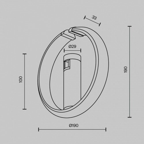 Светильник на штанге Maytoni Technical TR230-1-10W3K-BS Светильник на штанге Maytoni Technical TR230-1-10W3K-BS