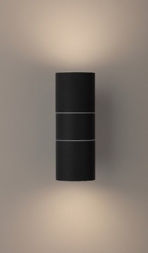 Уличный настенный светильник ЭРА Design WL28 BK