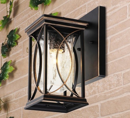 Уличный настенный светильник Elektrostandard Spica D черное золото GL 1026D 4690389150142 Уличный настенный светильник Elektrostandard Spica D черное золото GL 1026D 4690389150142