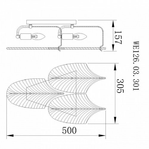 Бра Wertmark Arctioma WE126.03.301