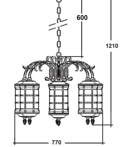 Уличный светильник подвесной BARSELONA 81270/6/16 cover Gw Уличный светильник подвесной BARSELONA 81270/6/16 cover Gw