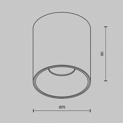 Точечный светильник Alfa LED C064CL-12W4K-RD-B