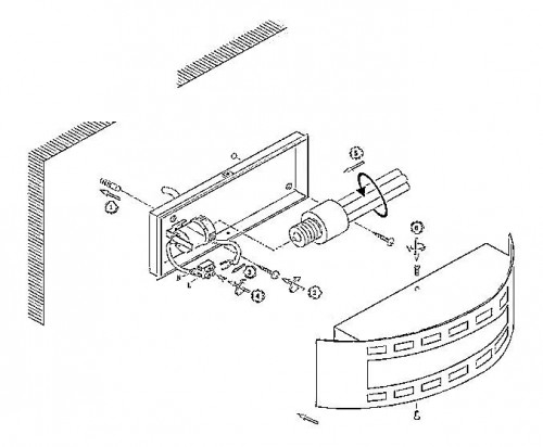 Уличный настенный светильник Globo CORNUS 320940