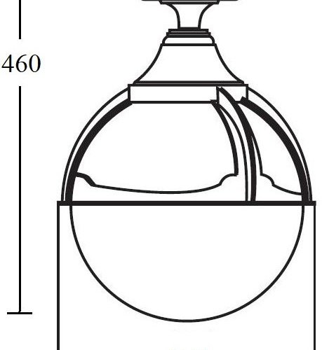 Потолочный светильник уличный Oasis Light GENOVA 88105A Bl