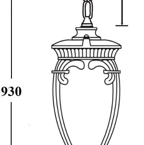 Уличный светильник подвесной Oasis Light VERONA 86205 Gb