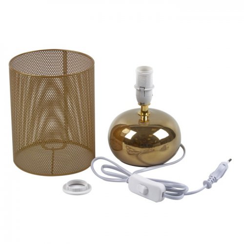 Настольная лампа Uniel UML-B307 E14 Gold/Copper UL-00012424 Настольная лампа Uniel UML-B307 E14 Gold/Copper UL-00012424