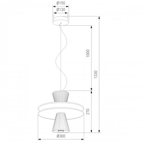 Подвесной светодиодный светильник Eurosvet Kontur 40028/1 LED белый Подвесной светодиодный светильник Eurosvet Kontur 40028/1 LED белый