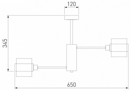 Потолочная люстра Eurosvet 70127/6 черный Потолочная люстра Eurosvet 70127/6 черный