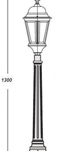 Наземный фонарь Oasis Light ASTORIA 2 91407L Gw