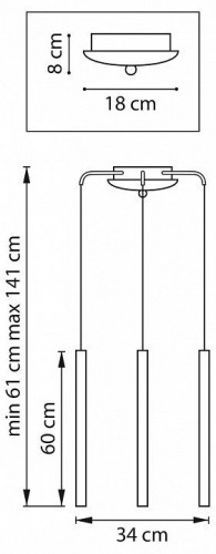 Подвесной светильник Lightstar Tubo L3T747343