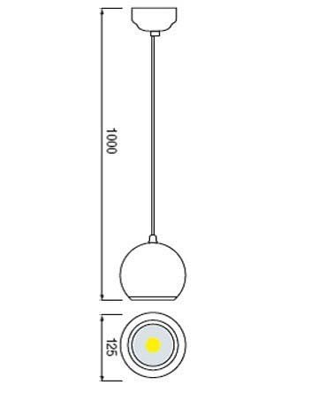 Подвесной светильник Horoz Electric Astra HRZ00000790