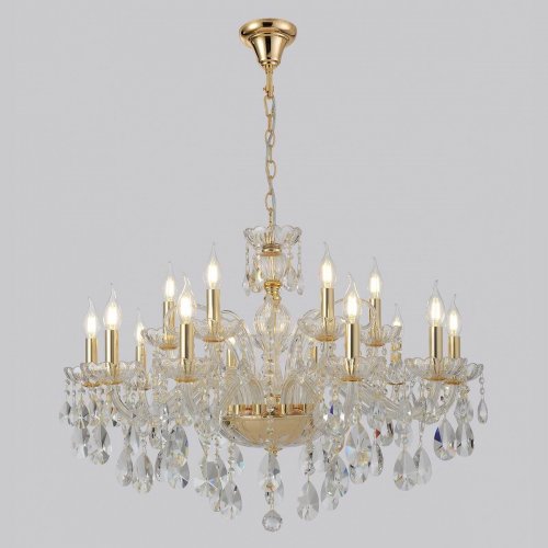 Подвесная люстра Crystal Lux MONICA SP10+5 GOLD