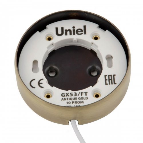 Потолочный светильник (UL-00003738) Uniel GX53/FT Antique Gold Потолочный светильник (UL-00003738) Uniel GX53/FT Antique Gold