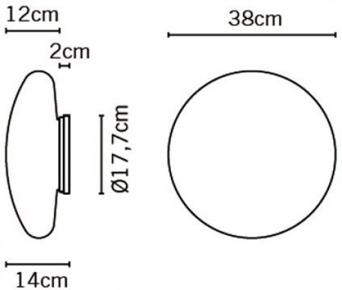Настенно-потолочный светильник Fabbian Lumi F07G1101