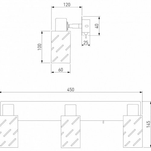 Спот Eurosvet Fente 20090/3 белый/хром