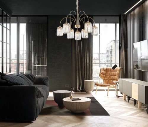 Подвесная люстра Newport 4500 4506+3/C gold new