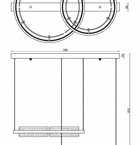 Подвесной светильник iLedex Meridian C4716-78 MBK Подвесной светильник iLedex Meridian C4716-78 MBK