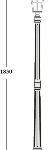 Наземный фонарь Oasis Light PORTO 86108 R