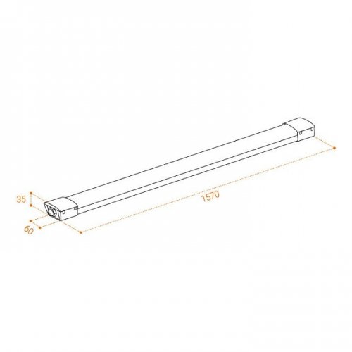 Накладной светильник Wolta  WPL48-4K150-01