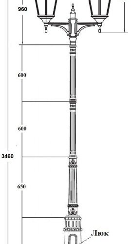 Наземный фонарь BREMEN 79830 E7 Bl