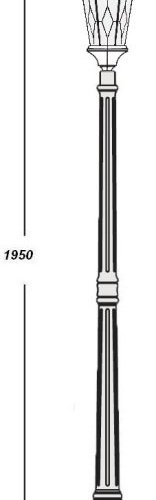 Наземный фонарь Oasis Light ASTORIA 2M 91408M Gw ромб