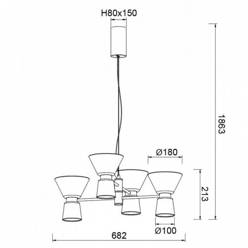 Подвесная люстра Mantra New York 9219 Подвесная люстра Mantra New York 9219