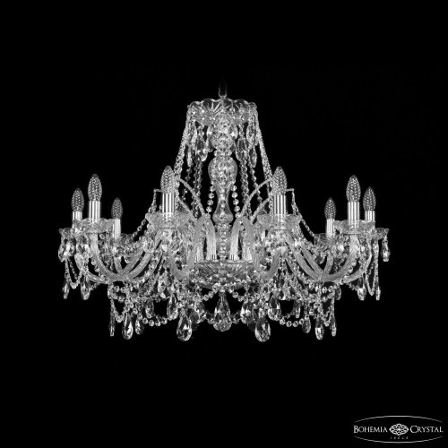 Подвесная люстра Bohemia Ivele Crystal 1411 1411/10/300 Ni Подвесная люстра Bohemia Ivele Crystal 1411 1411/10/300 Ni