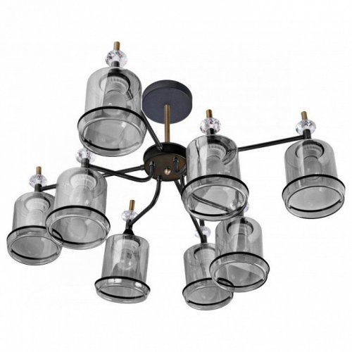 Потолочная люстра Imex MD.4890-8-S COFFEE+FGD Потолочная люстра Imex MD.4890-8-S COFFEE+FGD