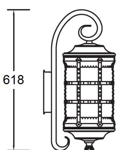 Настенный фонарь Oasis Light уличный BARSELONA 81202/18 cover Gw