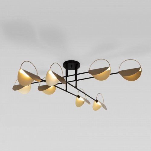 Потолочная люстра Eurosvet Grazia 70148/8 черный/золото Потолочная люстра Eurosvet Grazia 70148/8 черный/золото