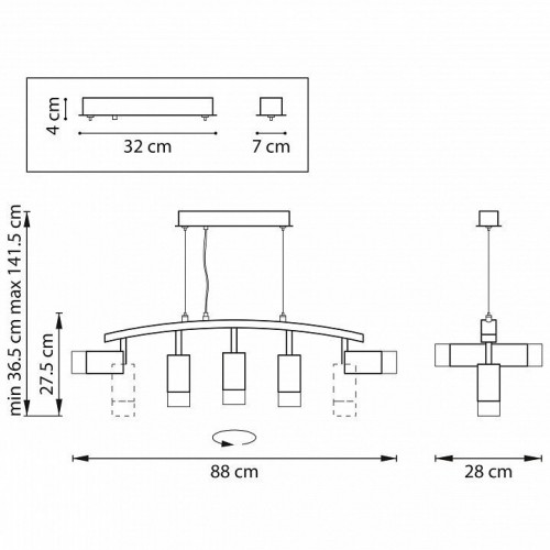 Подвесной светильник Lightstar Rullo LR7353751 Подвесной светильник Lightstar Rullo LR7353751