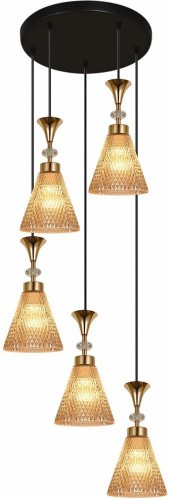 Подвесная люстра Reluce 02005-0.9-05 Amber Подвесная люстра Reluce 02005-0.9-05 Amber