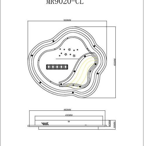 Потолочный светильник MyFar Cloud MR9020-CL Потолочный светильник MyFar Cloud MR9020-CL