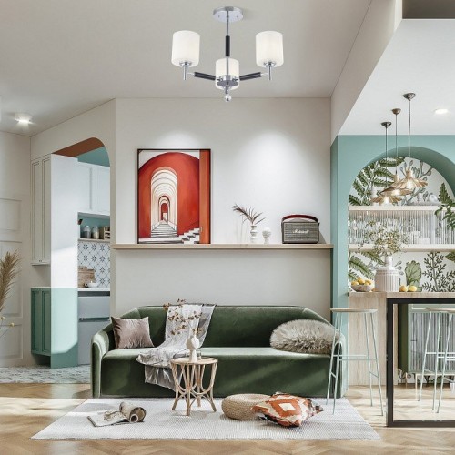 Потолочная люстра Arte Milano Napoli-2220 332220/3 CR Потолочная люстра Arte Milano Napoli-2220 332220/3 CR