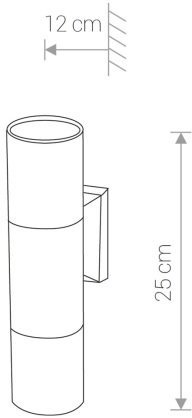 Настенный светильник уличный Nowodvorski Exe 8330