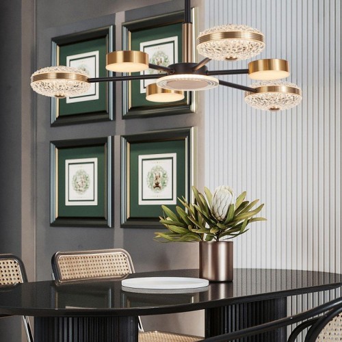 Потолочная люстра Arte Milano 272069/6 BK/GD