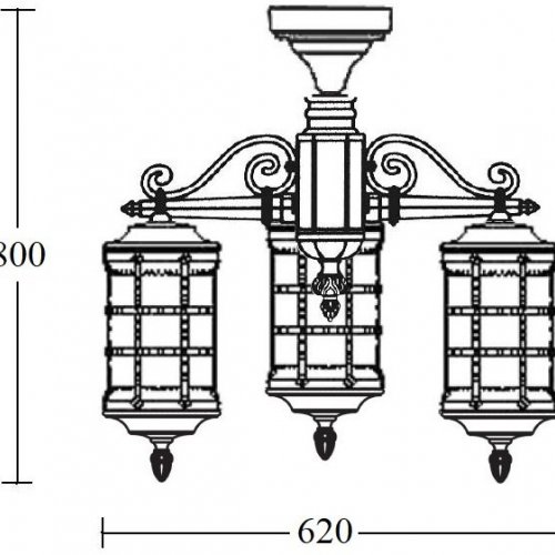 Потолочный светильник уличный BARSELONA 81270A/3 cover Gw