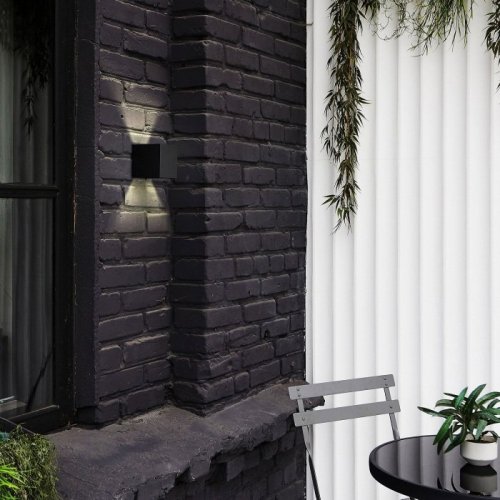 Архитектурная подсветка Uniel ULU-S55B-2x3W/3000K+4000K+6000K IP65 BLACK