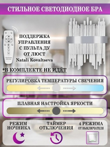 Бра Natali Kovaltseva LED LAMPS 81119/1W Бра Natali Kovaltseva LED LAMPS 81119/1W