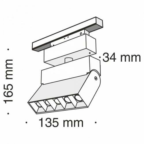 Трековый светильник Maytoni Track lamps TR015-2-10W3K-B