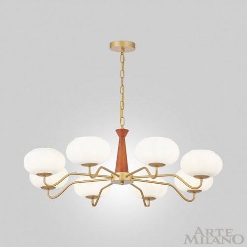 Подвесная люстра Arte Milano Napoli 310166/D900/8 BS/WD