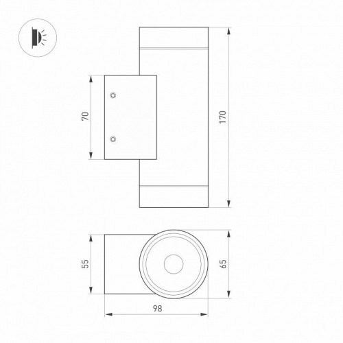 Накладной светильник Arlight RAY 038154(1)