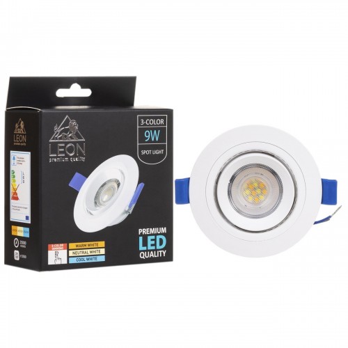 Точечный светильник LEON LE-SPR-9W 3000K & 4000К & 6500K Точечный светильник LEON LE-SPR-9W 3000K & 4000К & 6500K