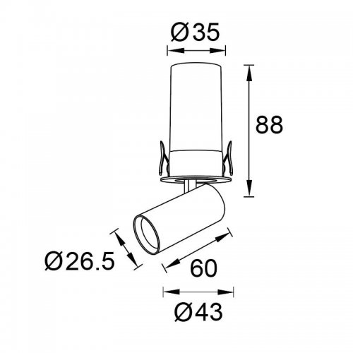 Встраиваемый светильник Mantra GARDA 9140